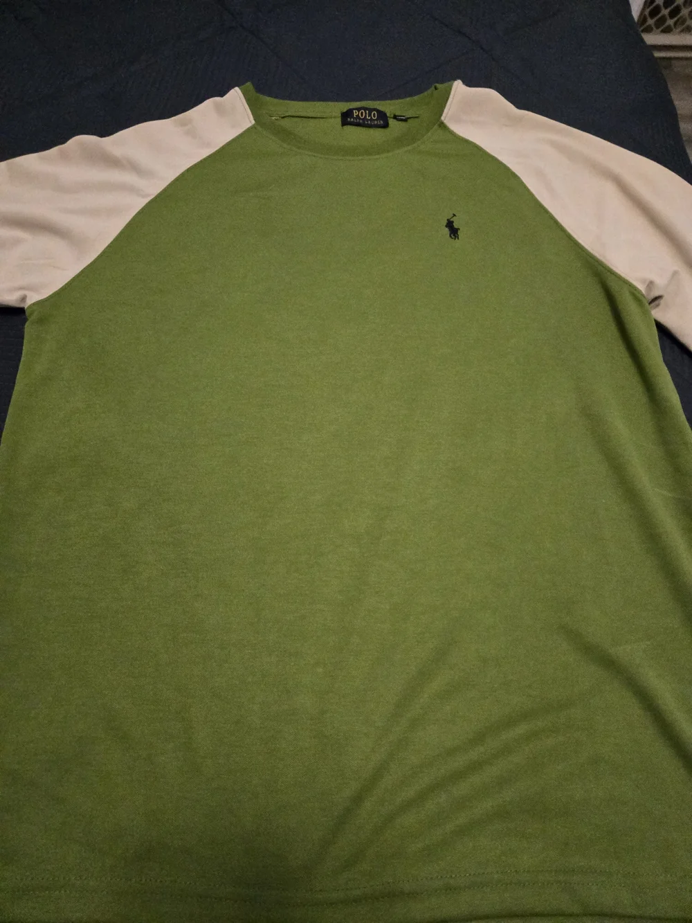 Polo by Ralph Lauren Men's Olive Green Crewneck Raglan Shirt 3xl